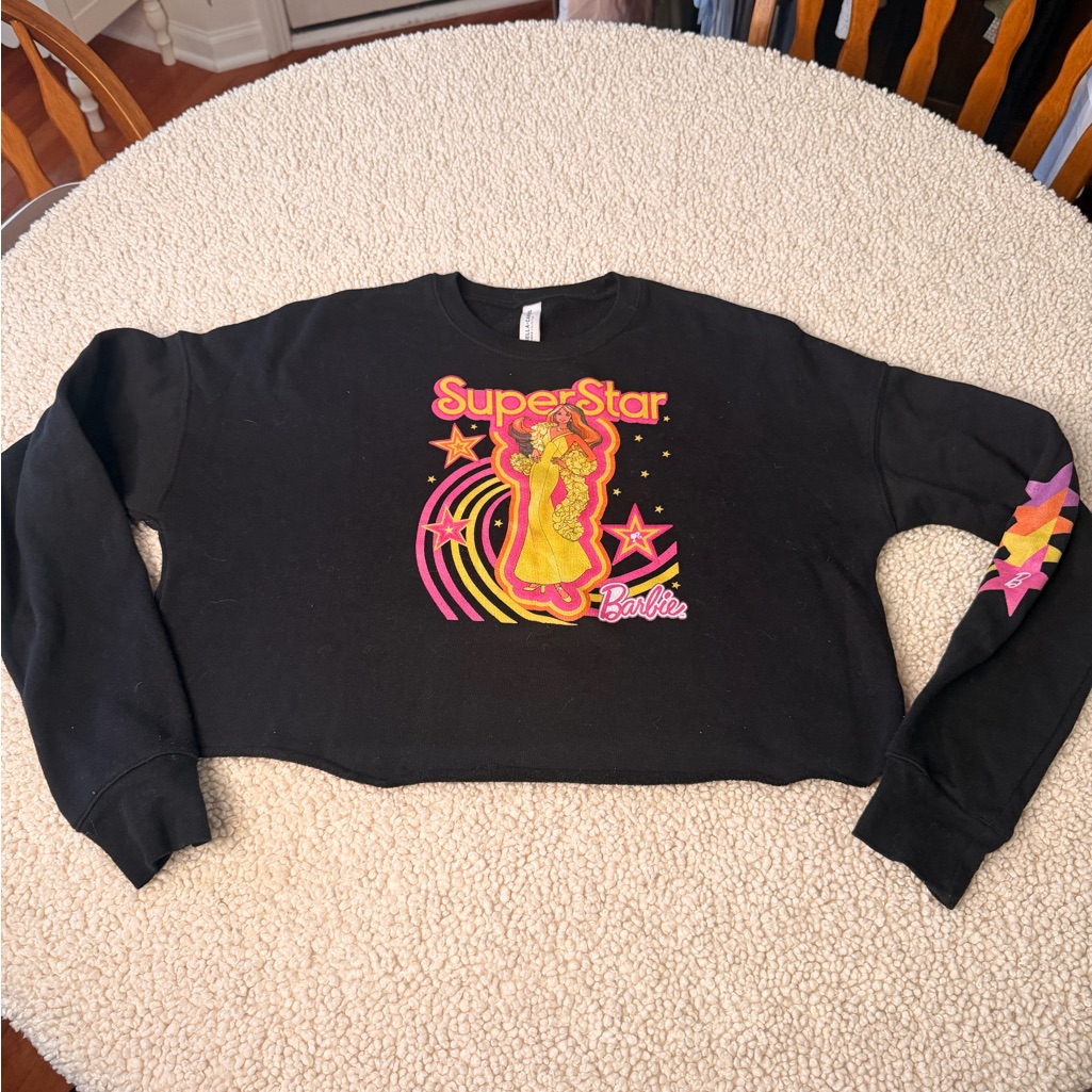 Bella Canvas Black Sweatshirt With Colorful Graphic Bella Canvas Black Sweatshirt With Colorful Graphic